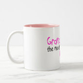 Großmutter, als Nächstes beste Sache zum Himmel Zweifarbige Tasse (Links)
