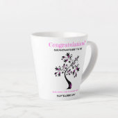 Großmutter als rosa Blumenbaum Milchtasse (Rechte Ecke)