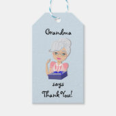 Großmutter-Baby-Duschgeschenk-Tag Geschenkanhänger (Vorderseite)