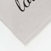 Großmutter-Baum, 8 Namen u. Daten, schwarz auf Fleecedecke (Ecke)