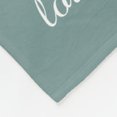 Großmutter-Baum, 8 Namen u. Daten, weiß auf Blau Fleecedecke (Ecke)