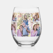 Großmutter Best Oma Foto Weinglas Ohne Stiel (Vorderseite)