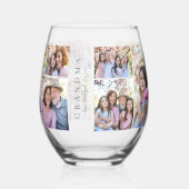 Großmutter Best Oma Foto Weinglas Ohne Stiel (Links)