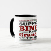 Großmutter-Bingo-Kaffee-Tasse Tasse (Vorderseite Links)