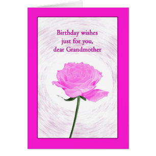 Großmutter Birthday Beautiful Pink Rose