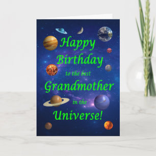 Großmutter Birthday Best in the Universe Karte