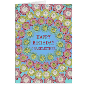 Großmutter Birthday Crochet Blume