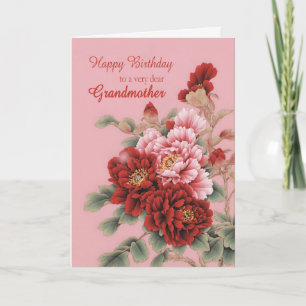 Großmutter Birthday Peonies Karte
