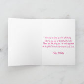 Großmutter Birthday Pink Hydrangeas Card Karte (Innenseite)