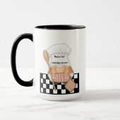 Großmutter Birthday Whimsical Gnome Koch Kochen Tasse (Links)