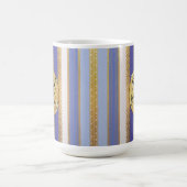 Großmutter Blue Bougie Stripes Tasse (Mittel)