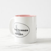 Großmutter Bostons Terrier Zweifarbige Tasse (Vorderseite Links)