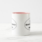 Großmutter Bostons Terrier Zweifarbige Tasse (Mittel)