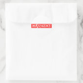 Großmutter-Briefmarke Runder Aufkleber (Tasche)