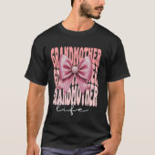 Großmutter Coquette Bow Pink Niedlich Großmutter M T-Shirt (Vorderseite)