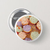 Großmutter Cupcakes Muttertag, rundes Geschenk Button (Vorne & Hinten)