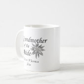 Großmutter der Brauennamen und Datum Kaffeetasse (Vorderseite Links)