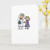 Großmutter der Braut am Hochzeitstag Karte (Gelbe Blume)