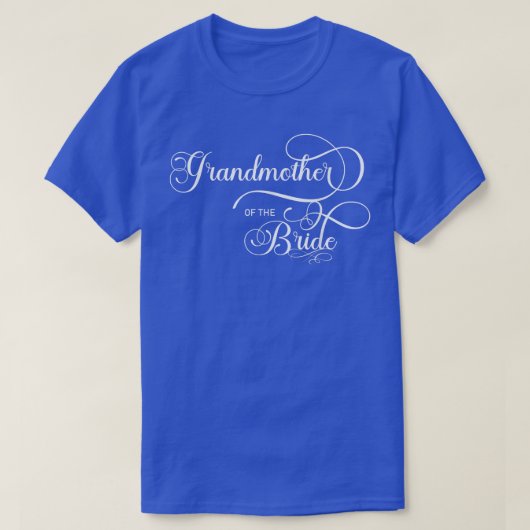 Großmutter der Braut (Hochzeit) T-Shirt (Design vorne)