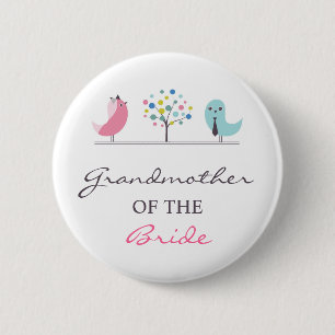 Großmutter der Braut-Vögel, die Knopf Wedding si Button