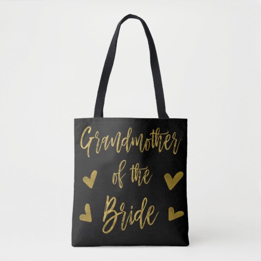 Großmutter der Bride Gold Hochzeitstasche Tasche (Vorderseite)