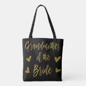 Großmutter der Bride Gold Hochzeitstasche Tasche (Rückseite)