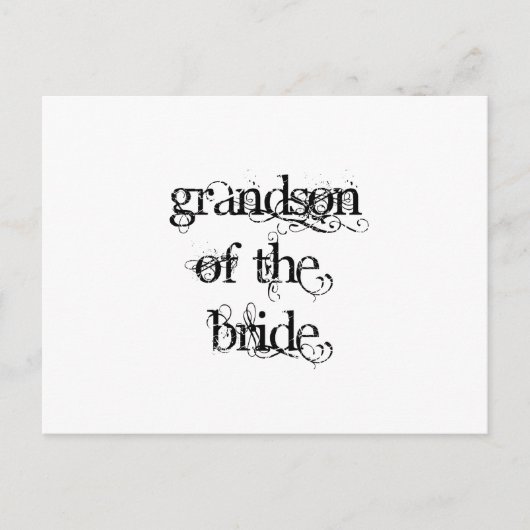 Großmutter der Bride Postkarte (Vorderseite)