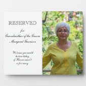 Großmutter der Groom-Foto-Gedenkfeier Fotoplatte (Vorderseite)