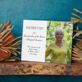 Großmutter der Groom-Foto-Gedenkfeier Fotoplatte (Seite)