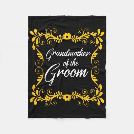 Großmutter der Groom Matching Bachelorette Par Fleecedecke (Vorderseite)