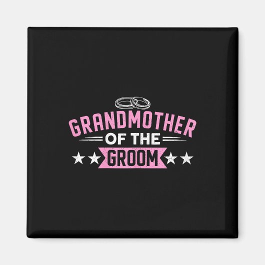 Großmutter der Groom Matching Bachelorette Par Magnet (Vorne)