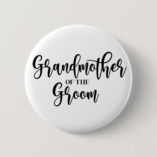 Großmutter der Groom-Taste Button (Vorderseite)