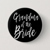 Großmutter der Skript-Art-Hochzeit der Braut-| Button (Vorderseite)