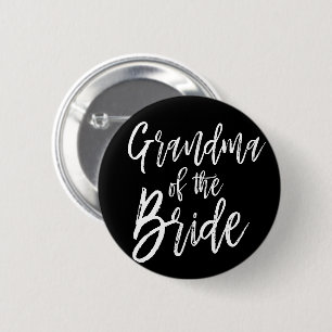 Großmutter der Skript-Art-Hochzeit der Braut-  Button
