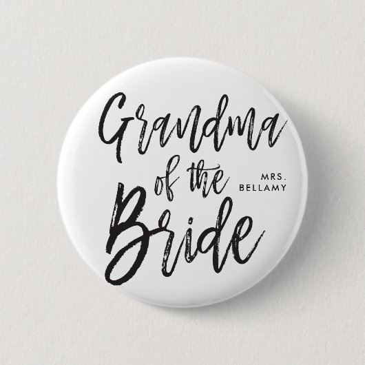 Großmutter der Skript-Art-kundenspezifischen Button (Vorderseite)