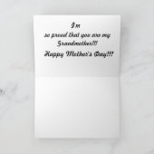 Großmütter, der Tag der Mutter/Grußkarte/pecocks Karte (Innenseite)