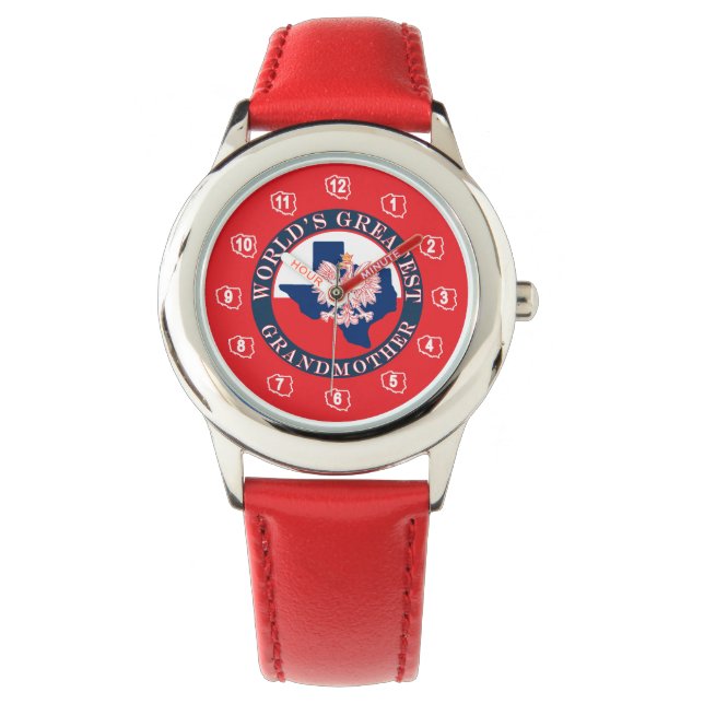 Großmutter der Welt Armbanduhr (Vorderseite)