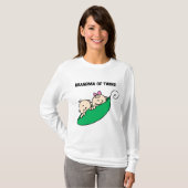 Großmutter der Zwillings-Erbsen in eine Hülsen-den T-Shirt (Vorne ganz)