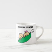Großmutter der Zwillings-Geschenke Espressotasse (Rechts)
