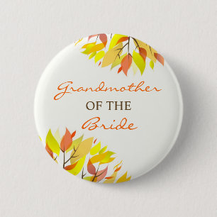 Großmutter des Braut-Herbst-Hochzeits-Knopfes Button