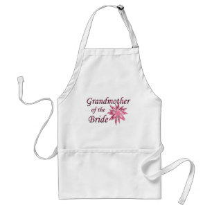 Großmutter des Braut-Rosas Schürze
