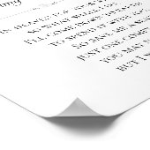 Großmutter des Brautgedichts Hochzeit Poster (Ecke)