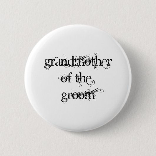 Großmutter des Bräutigams Button (Vorderseite)