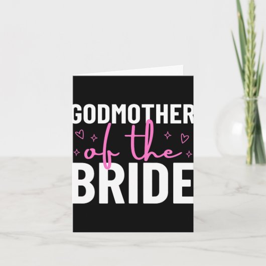 Großmutter des Brautparty Hochzeit Marria Karte (Vorderseite)