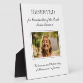 Großmutter des Fotos Hochzeit Fotoplatte (Seite)