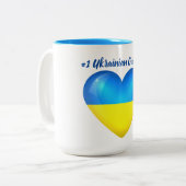 Großmutter des Ukrainer-#1 Zweifarbige Tasse (Vorderseite Links)