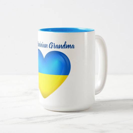 Großmutter des Ukrainer-#1 Zweifarbige Tasse (VorderseiteRechts)