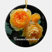 Großmutter Drei-Gelbe Rosen Ornament (Vorne)