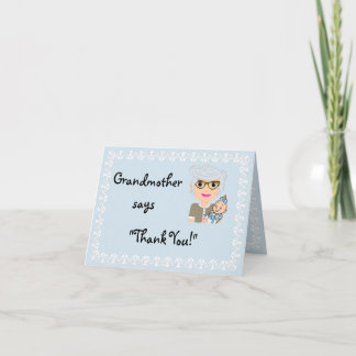 Großmutter-Duschen-Geschenk danken Ihnen zu Dankeskarte