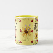 Großmutter-Engel Zweifarbige Tasse (Mittel)